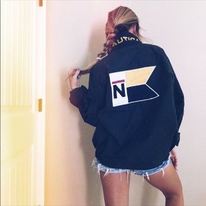 VINTAGE - dark green Nautica jacket, size: L-XL